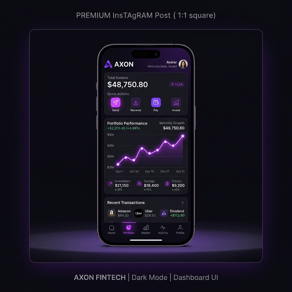 Mockup FinTech App