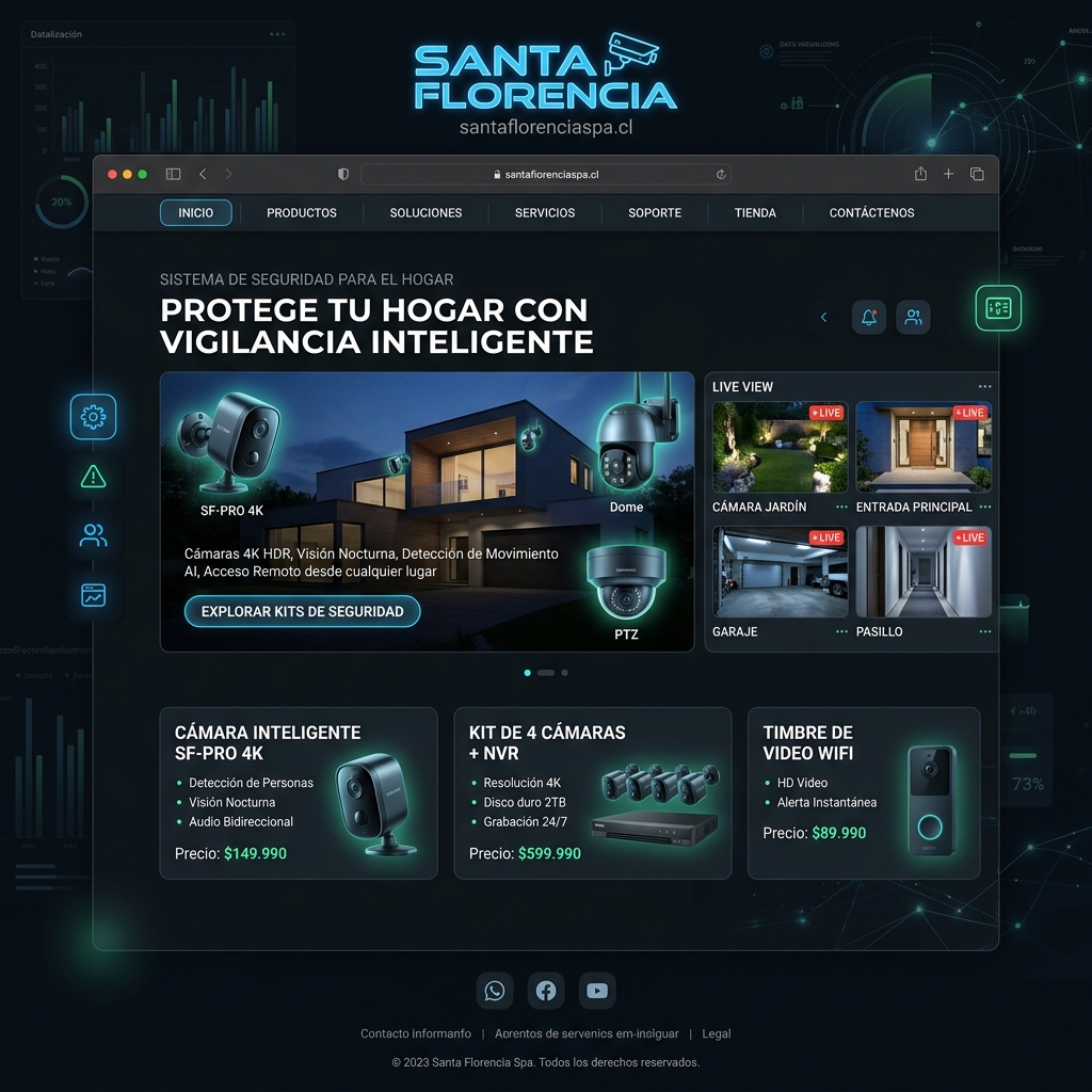 Vista previa de santaflorenciaspa.cl