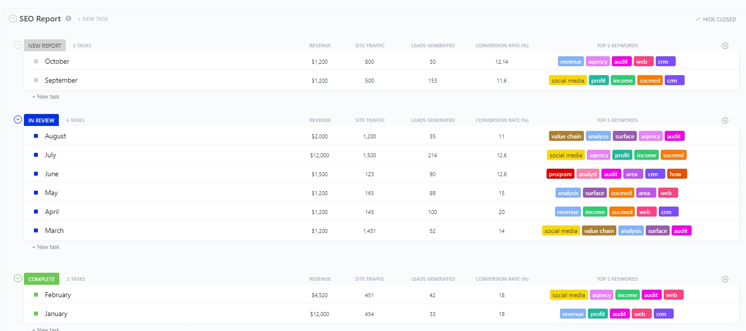 SEO Report SEO Report